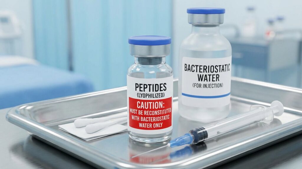 Bacteriostatic water for Peptides