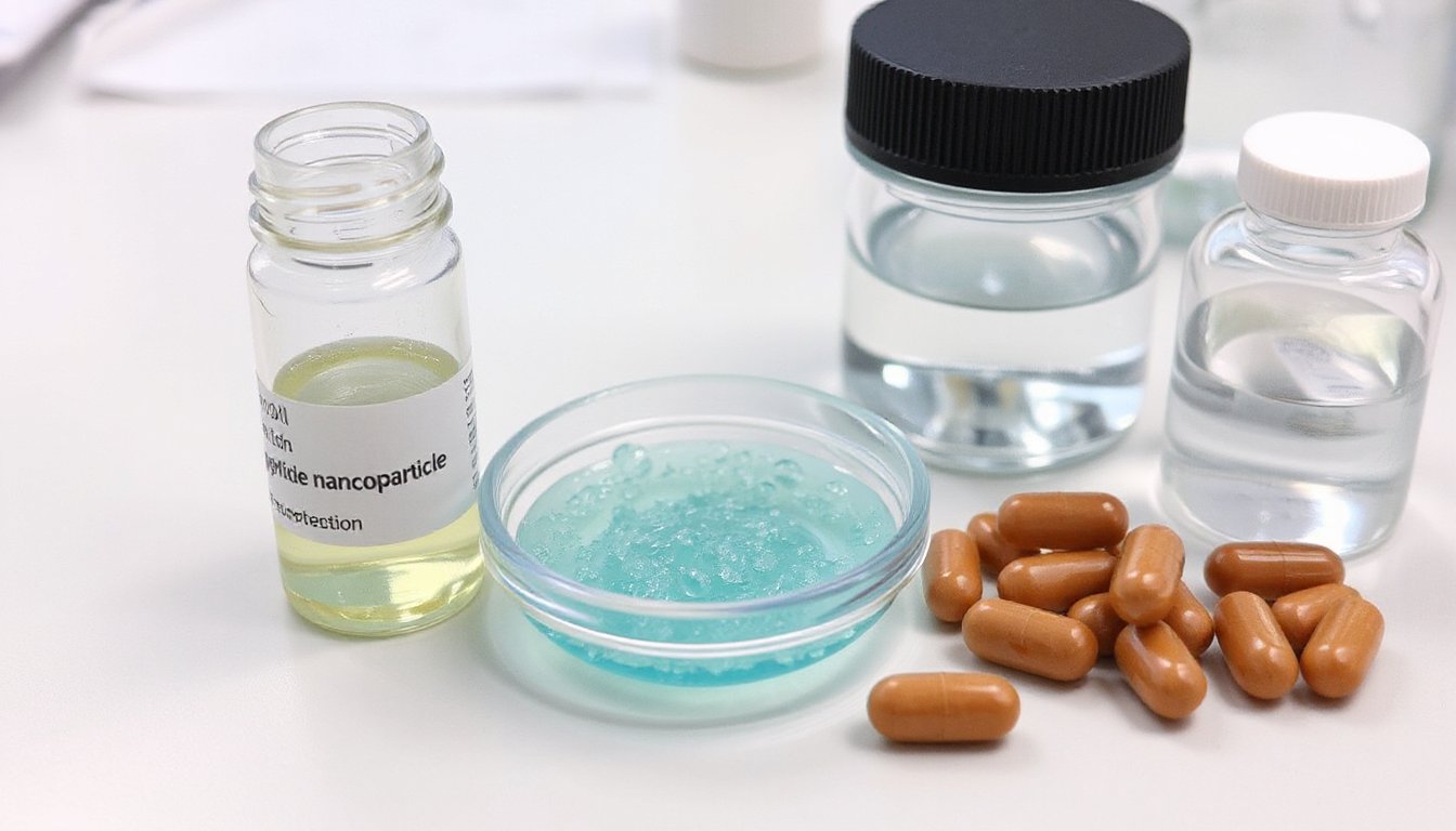 encapsulated peptide burst sustained release