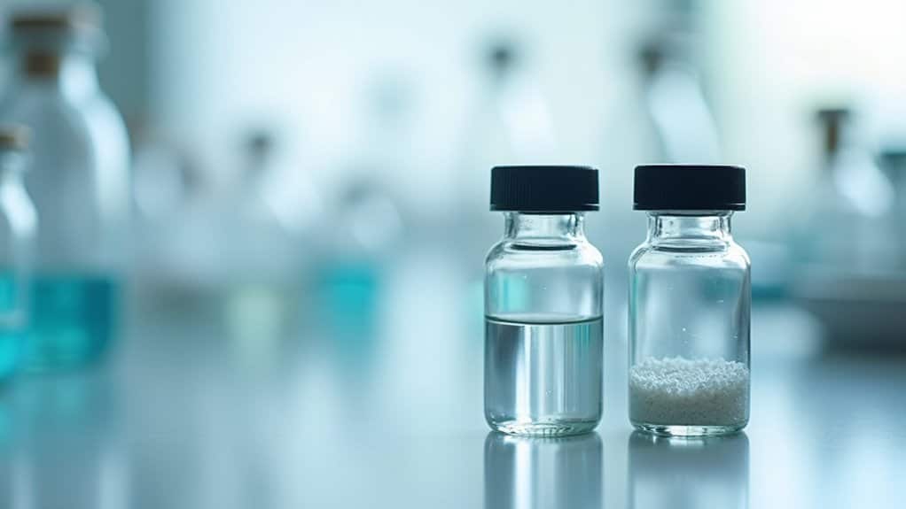 vial volume varies with mass